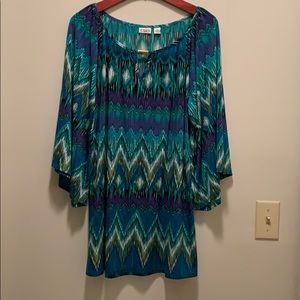 Cato XL Bell Sleeve Top